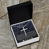 Load image into Gallery viewer, CZ Cross Necklace For Mom

