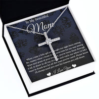 Load image into Gallery viewer, CZ Cross Necklace For Mom
