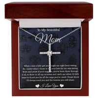 Load image into Gallery viewer, CZ Cross Necklace For Mom
