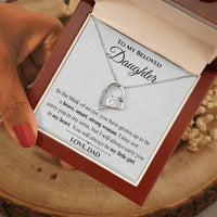 Load image into Gallery viewer, To My Beloved Daughter- My Heart- Necklace

