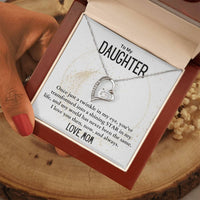 Load image into Gallery viewer, To My Daughter- Shining Star- Heart Necklace
