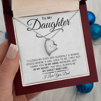 Load image into Gallery viewer, To My Daughter- Sweet Baby Girl- Heart Necklace
