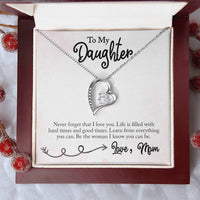 Load image into Gallery viewer, Forever Love Necklace For Daughter with On Demand Message Card
