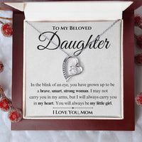 Load image into Gallery viewer, To My Beloved Daughter- Brave, Smart, Strong- Love Necklace
