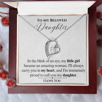 Load image into Gallery viewer, To My Beloved Daughter-My Heart- Forever Love Necklace
