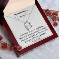 Load image into Gallery viewer, To My Beloved Daughter-My Heart- Forever Love Necklace
