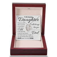 Load image into Gallery viewer, To My Daughter- Heart and Home- I Love You Necklace
