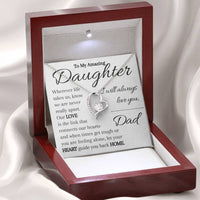 Load image into Gallery viewer, To My Daughter- Heart and Home- I Love You Necklace
