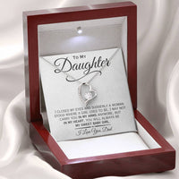 Load image into Gallery viewer, To My Daughter- Sweet Baby Girl- Heart Necklace
