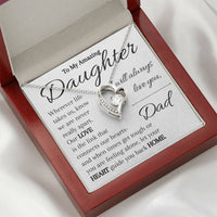 Load image into Gallery viewer, To My Daughter- Heart and Home- I Love You Necklace

