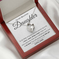 Load image into Gallery viewer, To My Daughter- My Heart-Forever Love Necklace
