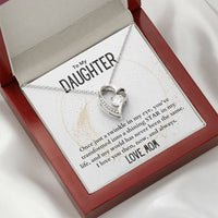 Load image into Gallery viewer, To My Daughter- Shining Star- Heart Necklace
