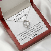 Load image into Gallery viewer, To My Beloved Daughter- My Heart- Necklace

