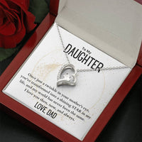 Load image into Gallery viewer, To My Daughter- My Shining Star- Heart Necklace
