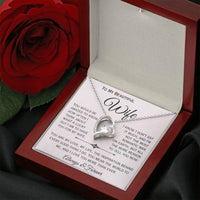 Load image into Gallery viewer, To My Beautiful Wife- My Love, My Life, My Inspiration- Heart Necklace
