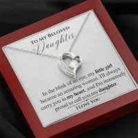 Load image into Gallery viewer, To My Beloved Daughter-My Heart- Forever Love Necklace
