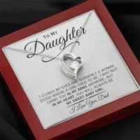 Load image into Gallery viewer, To My Daughter- Sweet Baby Girl- Heart Necklace
