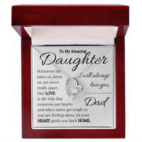 Load image into Gallery viewer, To My Daughter- Heart and Home- I Love You Necklace
