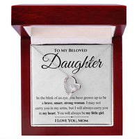 Load image into Gallery viewer, To My Beloved Daughter- Brave, Smart, Strong- Love Necklace
