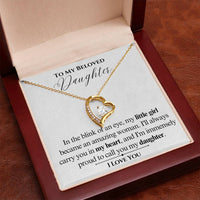 Load image into Gallery viewer, To My Beloved Daughter-My Heart- Forever Love Necklace
