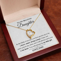 Load image into Gallery viewer, To My Beloved Daughter- My Heart- Necklace
