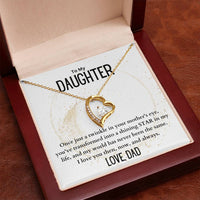 Load image into Gallery viewer, To My Daughter- My Shining Star- Heart Necklace

