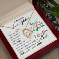 Load image into Gallery viewer, To My Amazing Daughter-Heart and Home - Necklace
