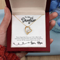 Load image into Gallery viewer, Forever Love Necklace For Daughter with On Demand Message Card
