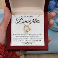 Load image into Gallery viewer, To My Daughter- My Heart-Forever Love Necklace
