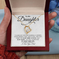 Load image into Gallery viewer, To My Daughter- Sweet Baby Girl- Heart Necklace
