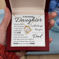Load image into Gallery viewer, To My Daughter- Heart and Home- I Love You Necklace
