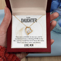 Load image into Gallery viewer, To My Daughter- Shining Star- Heart Necklace
