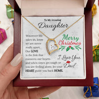 Load image into Gallery viewer, To My Amazing Daughter-Heart and Home - Necklace
