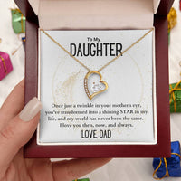 Load image into Gallery viewer, To My Daughter- My Shining Star- Heart Necklace
