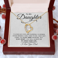 Load image into Gallery viewer, To My Daughter- Sweet Baby Girl- Heart Necklace
