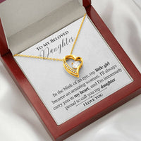 Load image into Gallery viewer, To My Beloved Daughter-My Heart- Forever Love Necklace

