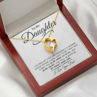 Load image into Gallery viewer, To My Daughter- Sweet Baby Girl- Heart Necklace
