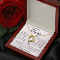 Load image into Gallery viewer, To My Beautiful Wife- My Love, My Life, My Inspiration- Heart Necklace
