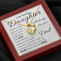 Load image into Gallery viewer, To My Daughter- Heart and Home- I Love You Necklace

