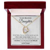 Load image into Gallery viewer, To My Beloved Daughter- My Heart- Necklace
