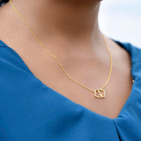 Load image into Gallery viewer, Connected Hearts- Gold Necklace
