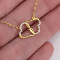 Load image into Gallery viewer, Connected Hearts- Gold Necklace
