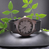 Load image into Gallery viewer, It&#39;s Always Time To Travel East- Wooden Watch
