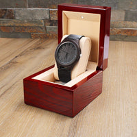 Load image into Gallery viewer, It&#39;s Always Time To Travel East- Wooden Watch
