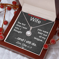 Load image into Gallery viewer, To My Smokin&#39; Hot Wife- Out of my League- Necklace
