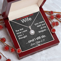 Load image into Gallery viewer, To My Smokin&#39; Hot Wife- Out of my League- Necklace
