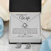 Load image into Gallery viewer, To My Beautiful Wife- My Rock, My Lock, My Everything- Love Necklace
