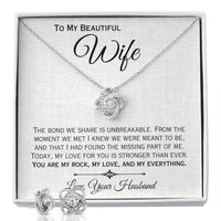 Load image into Gallery viewer, To My Beautiful Wife- My Rock, My Lock, My Everything- Love Necklace
