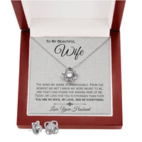 Load image into Gallery viewer, To My Beautiful Wife- My Rock, My Lock, My Everything- Love Necklace

