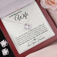 Load image into Gallery viewer, To My Beautiful Wife- My Rock, My Lock, My Everything- Love Necklace
